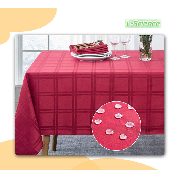 LScience Plaid Polyester Tablecloth Wayfair